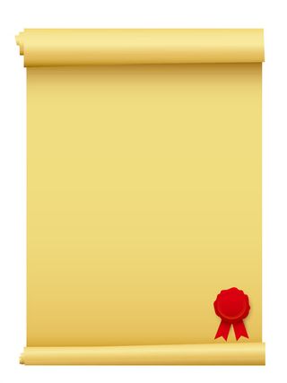 黄色简约牛皮纸免抠