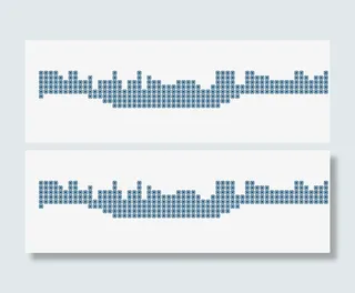 科技感蓝色色块免抠