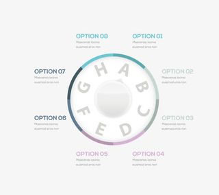 饼形数据图免抠