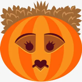 万圣节南瓜灯怪物南瓜女王幽灵女免抠