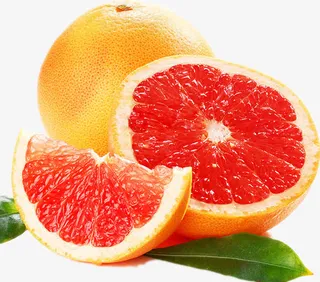 切开的西柚免抠