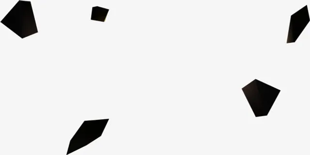 黑色几何图形png免抠