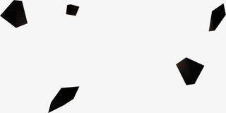 黑色几何图形png免抠