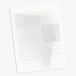 手绘白色卡通纸张免抠