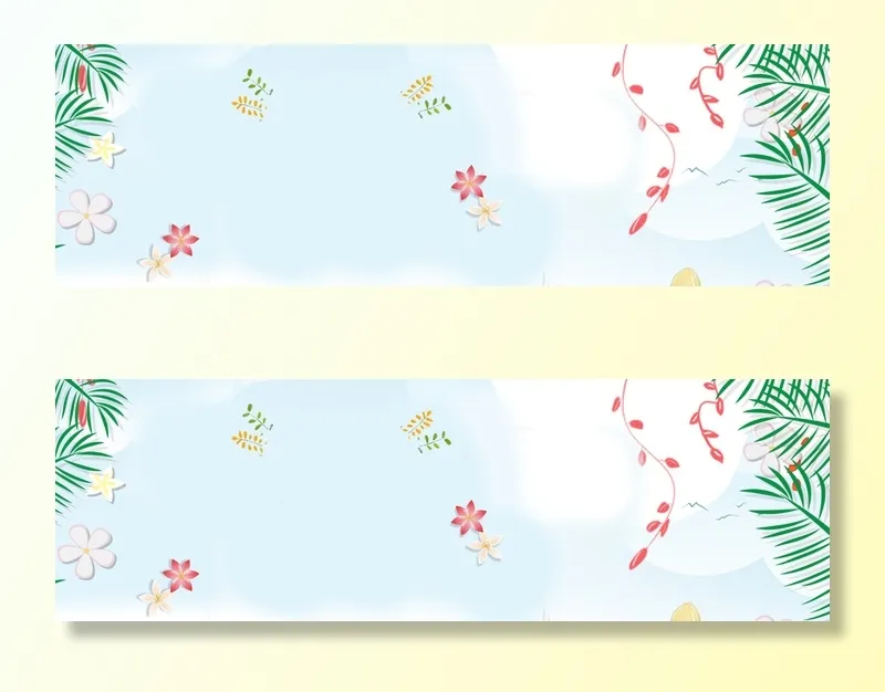 清新banner产品背景图高清