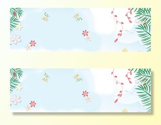 清新banner产品背景图高清