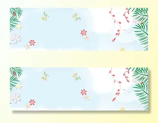 清新banner产品背景图高清