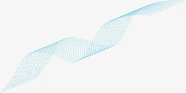蓝色扭曲曲线免抠