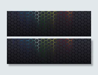 扁平酷炫背景banner设计免抠