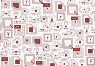 矢量精美科技芯片造型无缝背景