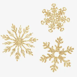 圣诞节雪花透明免抠