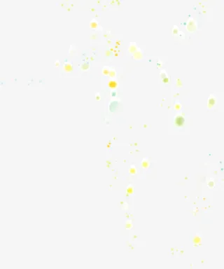 彩色唯美漂浮装饰设计免抠