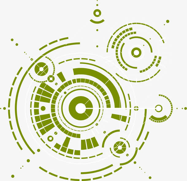 创意科技线条装饰免抠