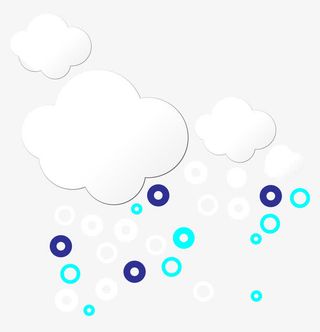 卡通云朵矢量免抠