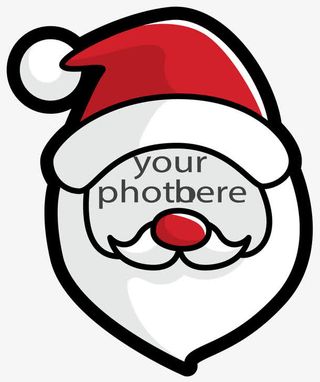 卡通圣诞老人头像免抠