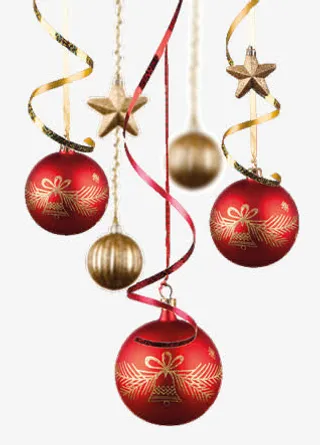 创意合成质感效果彩球彩带免抠