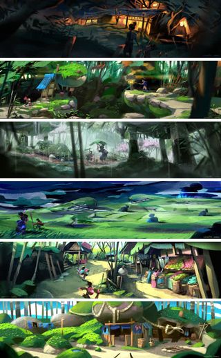 手绘动画小说插画系列免抠