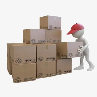 整理箱子免抠
