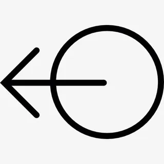 左箭头和圆圈图标免抠