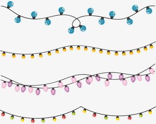 矢量图 彩灯免抠