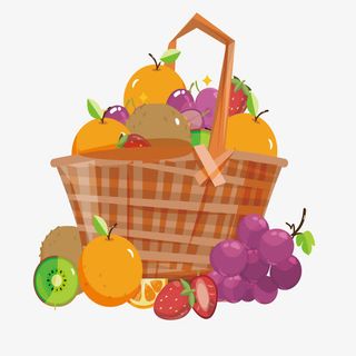 花式水果篮免抠
