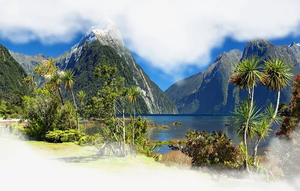 春天绿色山水山峰免抠