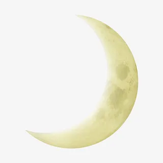 月亮  月牙  夜晚  星空免抠