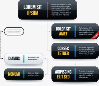 时尚组织架构图设计矢量素材免抠