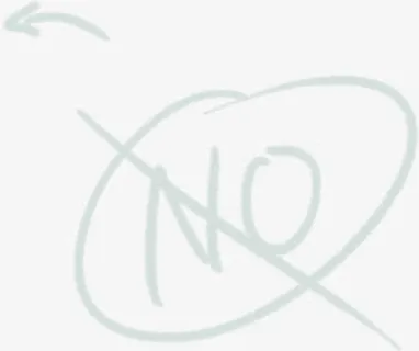 禁止卡通手绘字母箭头免抠