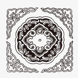 中国传统花纹免抠