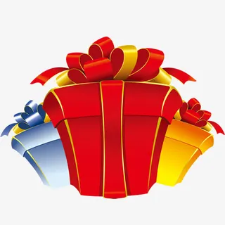喜庆礼盒免抠