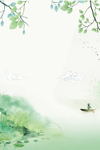 清新淡雅古风背景13