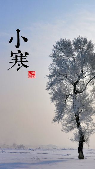 小寒节气雪地H5背景素材高清