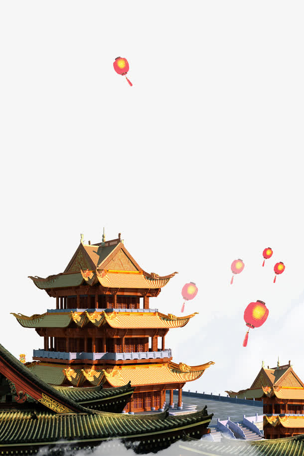 传统建筑免抠