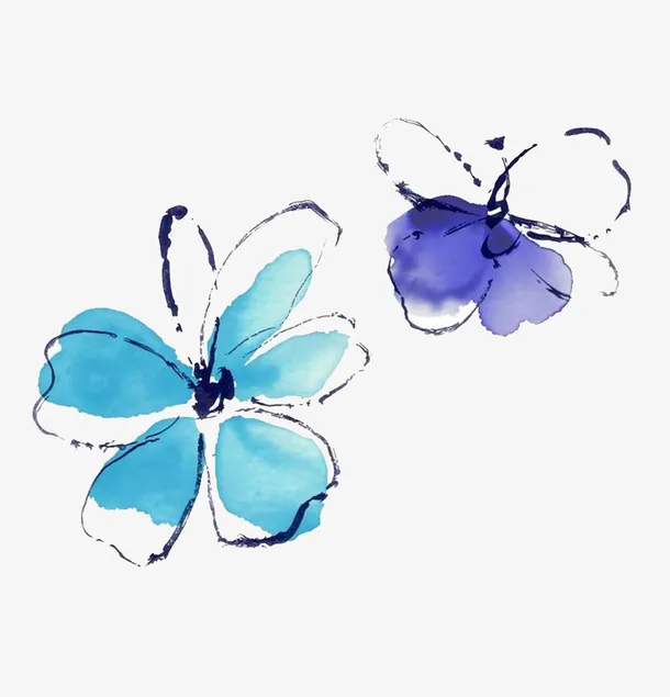 花朵插画免抠