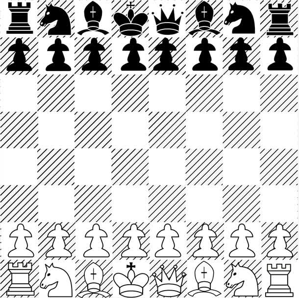 黑白国际象棋免抠