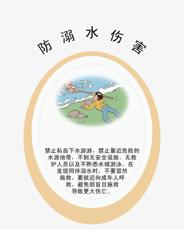 防溺水展板免抠