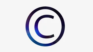 蓝紫色C圆形图案免抠