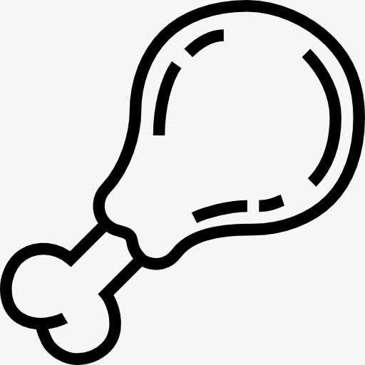 鸡腿图标免抠