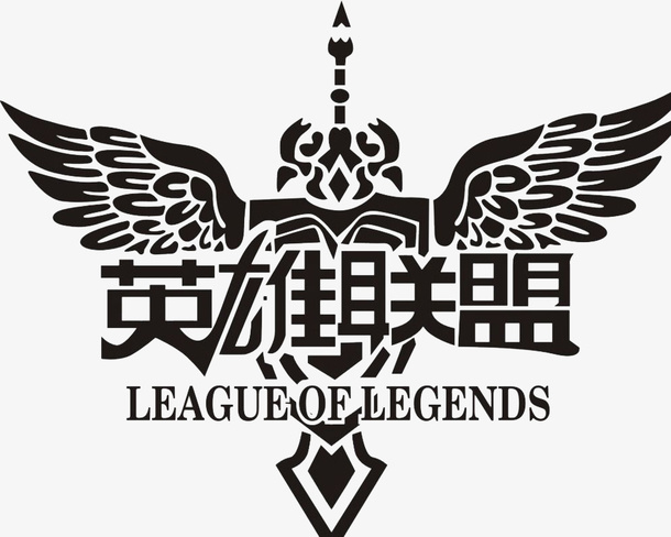 免抠黑色炫酷图标lollogo免抠