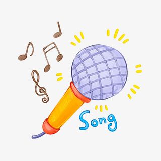 卡通小话筒免抠