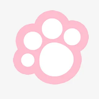 手绘熊掌花纹素材免抠