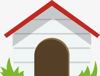 卡通狗窝免抠图标免抠