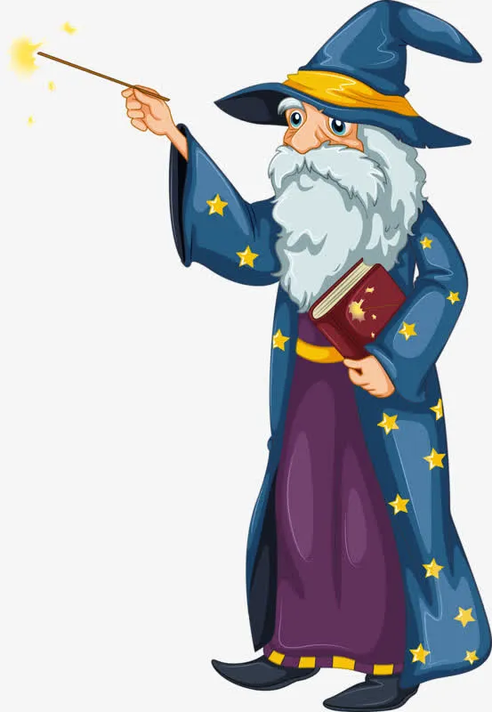 可爱巫师免抠