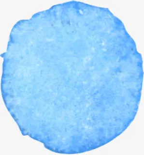 蓝色水墨色块免抠