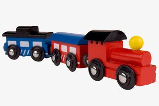 2节车厢的玩具小火车免抠