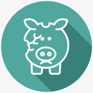 破产破产破碎的储蓄罐现金硬币经免抠