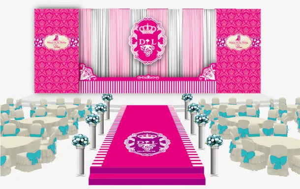 婚礼舞台素材免抠