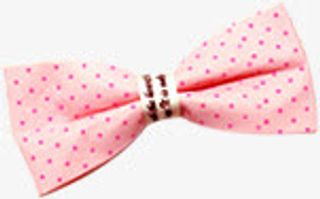 粉色蝴蝶结发夹免抠