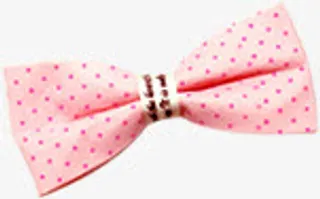 粉色蝴蝶结发夹免抠